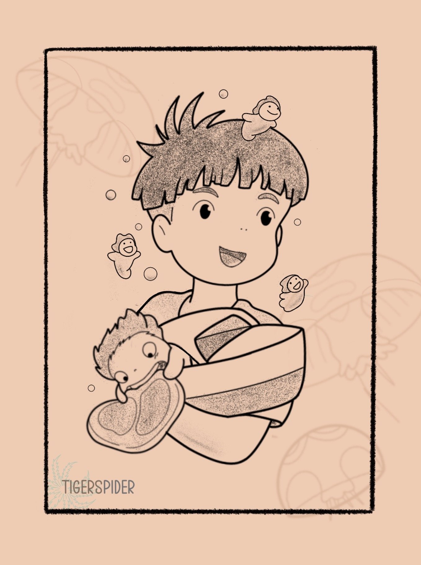 Saskua and Ponyo 5 inch min 140