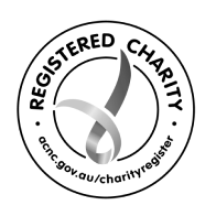 Certified charity logo with a checkmark and the text 'Registered Charity' and the website 'acnc.gov.au/charityregister'.