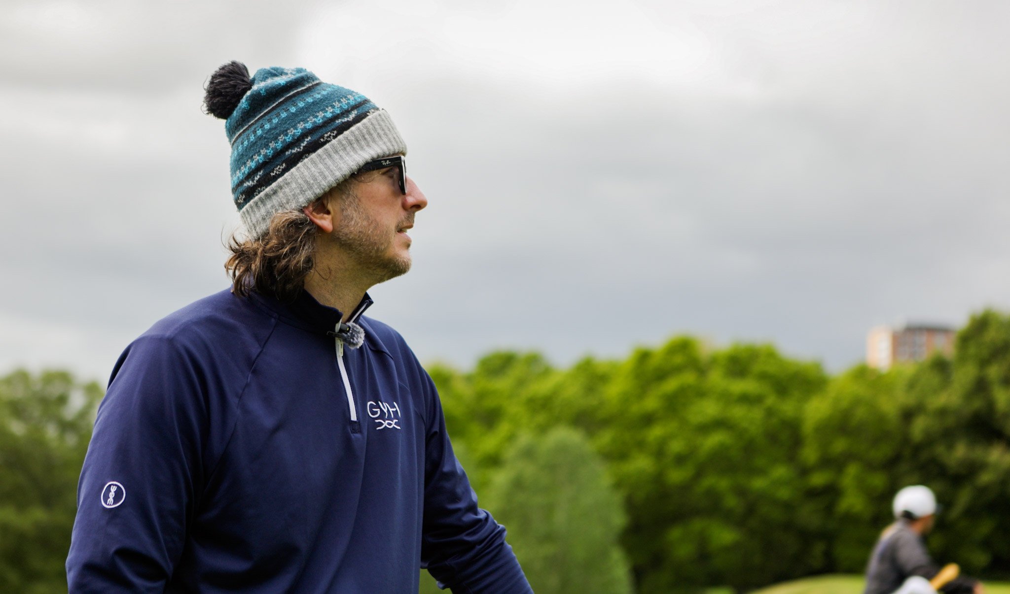 Golfer wearing glasses at Edgbaston