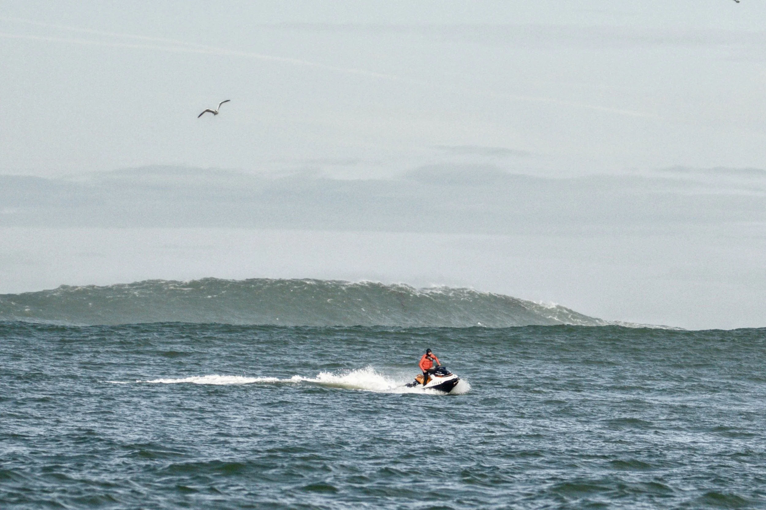 Jaime Rochas desde sus inicios ha estado ligado al mundo del rescate. Foto del 2019 haciendo de safety en la mejor edición de Punta Galea Challenge.