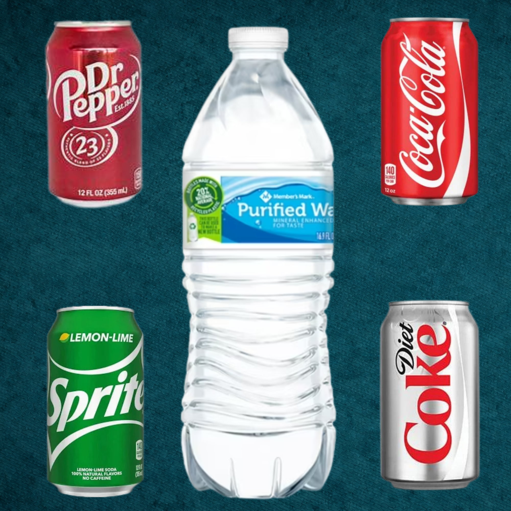 DRINKS - Canned Soda or Bottled Water