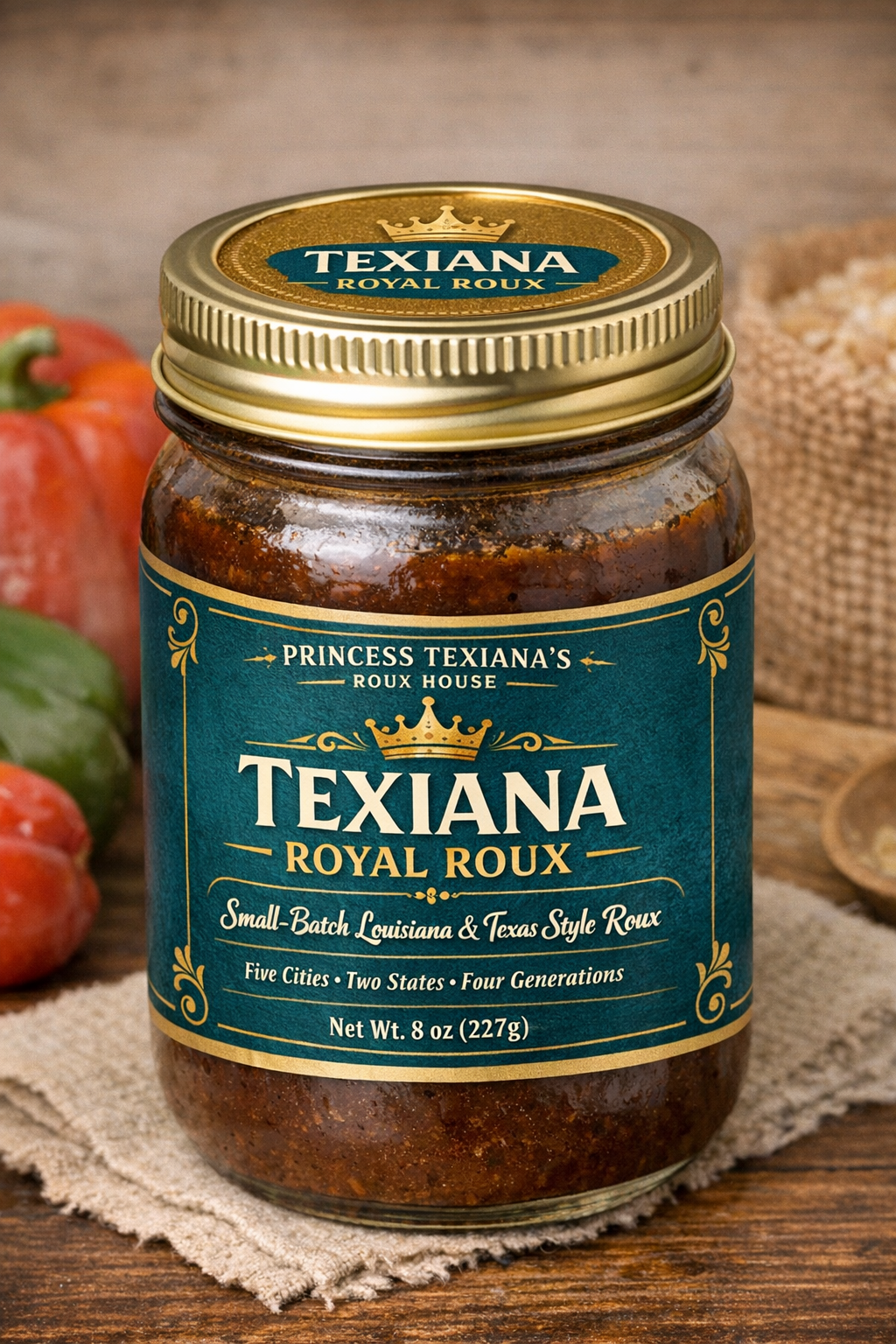ROUX & MO' (Texiana's Rich Roux - Ready-To-Go Roux)