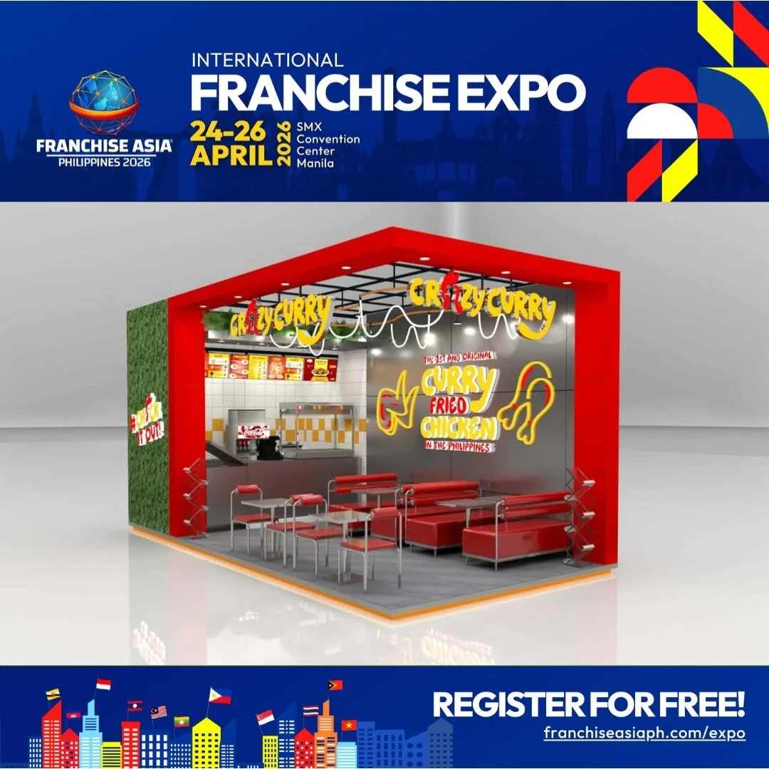 Get ready, Philippines! 🎉

Crazy Curry is joining Franchise Asia Philippines 2026! 🇵🇭

Swing by our booth at SMX 2F for amazing freebies, exciting giveaways, and a taste of what makes Crazy Curry unforgettable! 🍛✨

Don&rsquo;t miss the chance to 