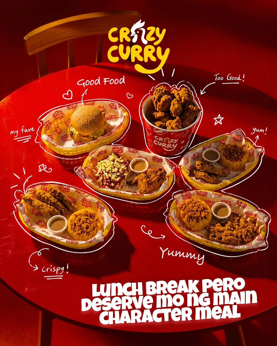 Hindi sapat ang &ldquo;deserve ko &lsquo;to&rdquo; kapag gutom ka na talaga 😭

Good thing Crazy Curry meals are here to save your stressful work/school day.

Tara kain na sa Crazy Curry today!
Tag your food buddy &amp; follow us for more yummy updat