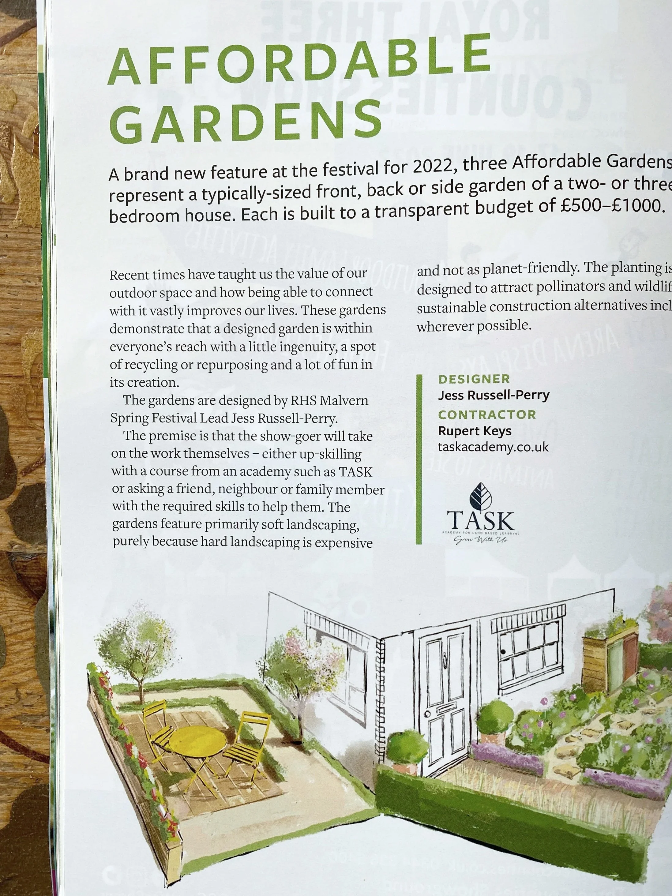 RHS Malvern, design Jess Russell-Perry.