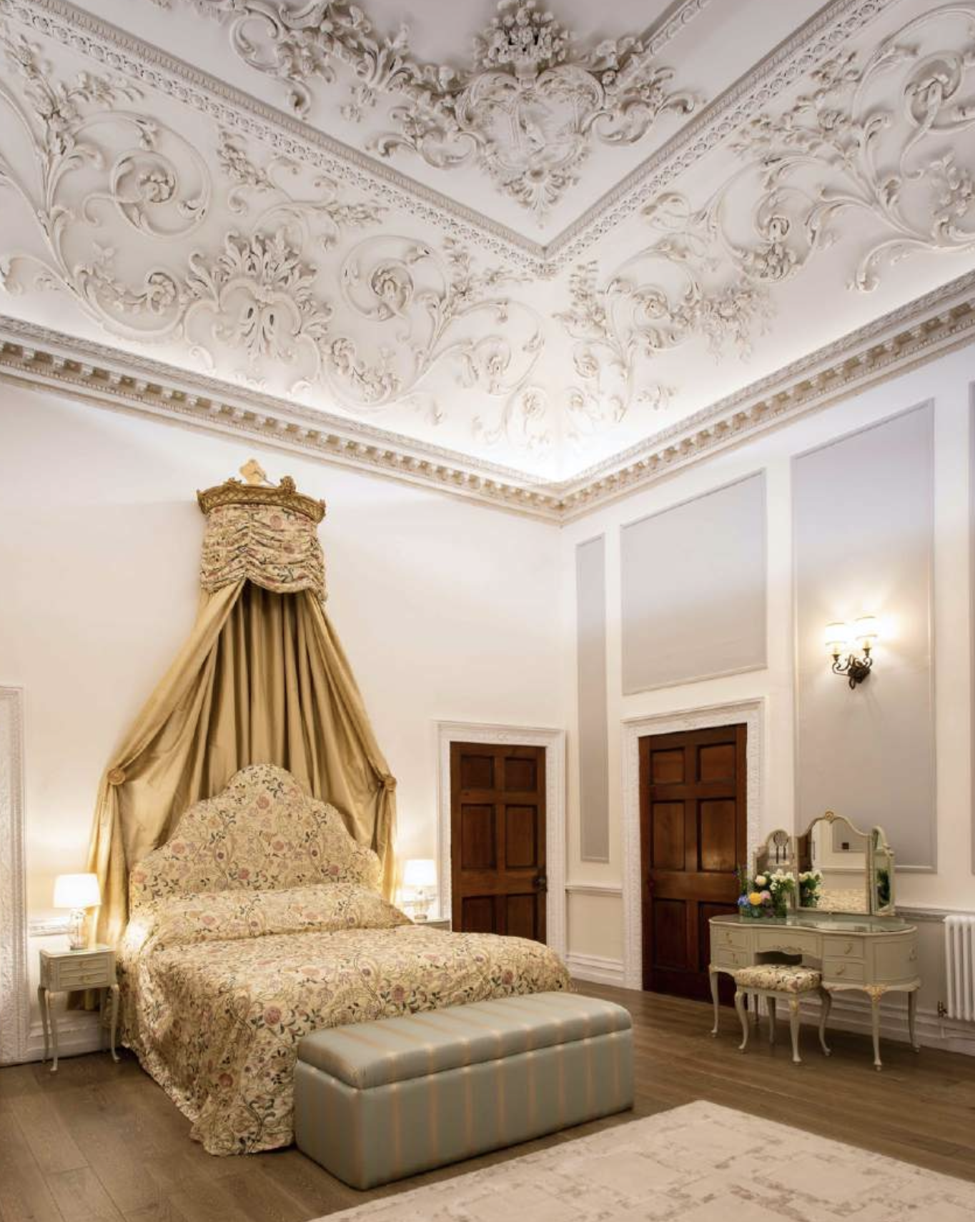 Bespoke bed, canopy and furniture etc, honeymoon suite, Old Palace, Chester.