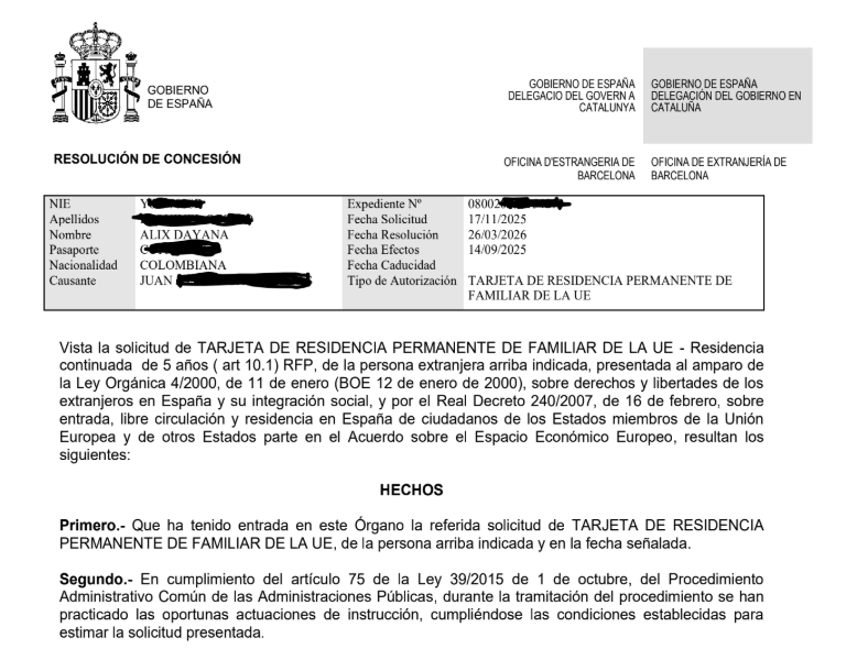 Caso real: de la incertidumbre a conseguir la residencia en España