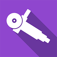 Icon of a key on a purple background