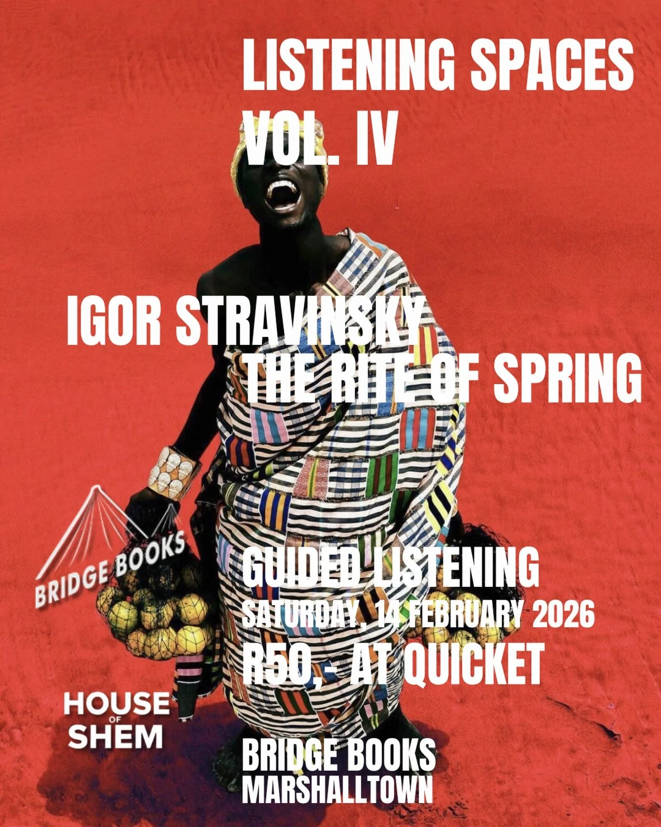 Love is full of surprises. So is Stravinsky.

The Rite of Spring(s)&hellip;.

Apartheid South Africa. Stravinsky, aged 79, conducts the SABC Symphony Orchestra. He requests integrated audiences. The SABC refuses.
Five concerts for whites only. Then S