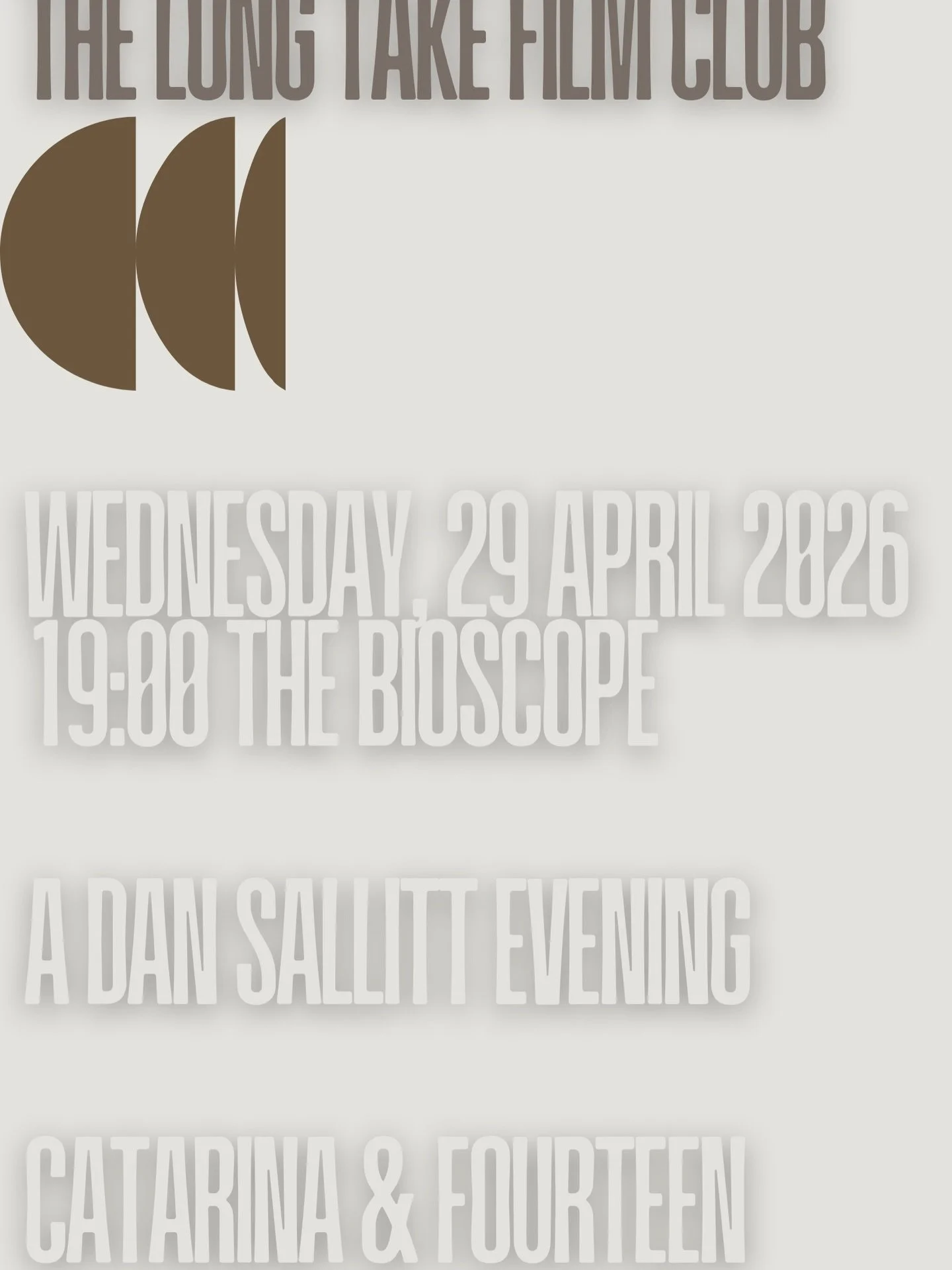 The Long Take Film Club

April 2026 &mdash; A Dan Sallitt Evening
Fourteen (2019, 94 min) + Caterina (2019, 17 min)
Dir. Dan Sallitt

Two films made in the same year by the same director &mdash; and together they form something close to a complete po