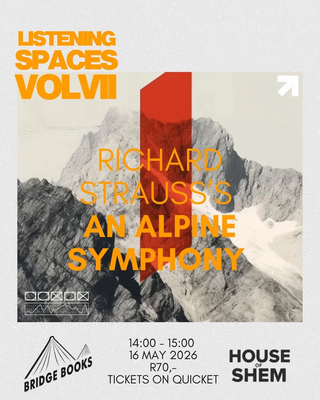 Listening Spaces Vol VII

Richard Strauss spent years obsessing over a mountain he couldn&rsquo;t stop thinking about. The result was An Alpine Symphony &mdash; 50 minutes of music that follows a single day on the Alps, from darkness before dawn to t