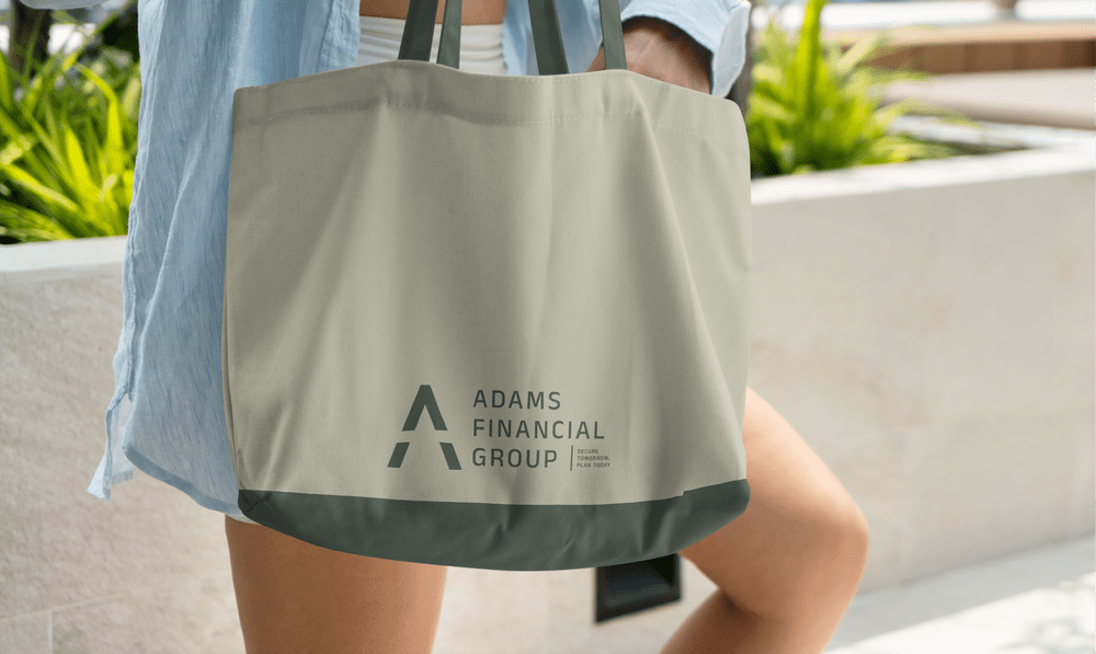 adams financial group brand identity by Complete Street