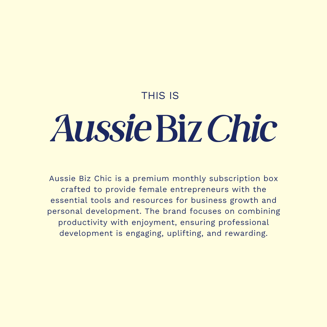 Aussie Biz Chic branding by Complete Street