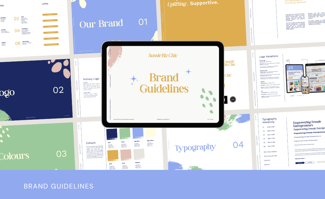 Aussie Biz Chic branding by Complete Street