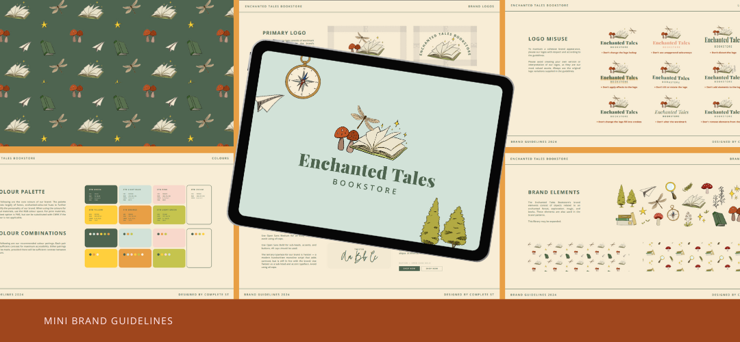 enchanted tales brand identity by Complete Street