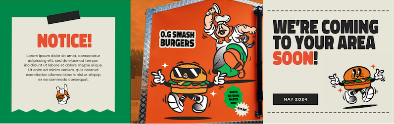 O.G. Smash Burgers brand identity by Complete Street