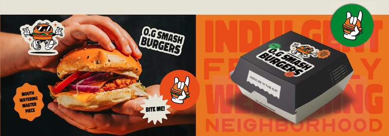 O.G. Smash Burgers brand identity by Complete Street