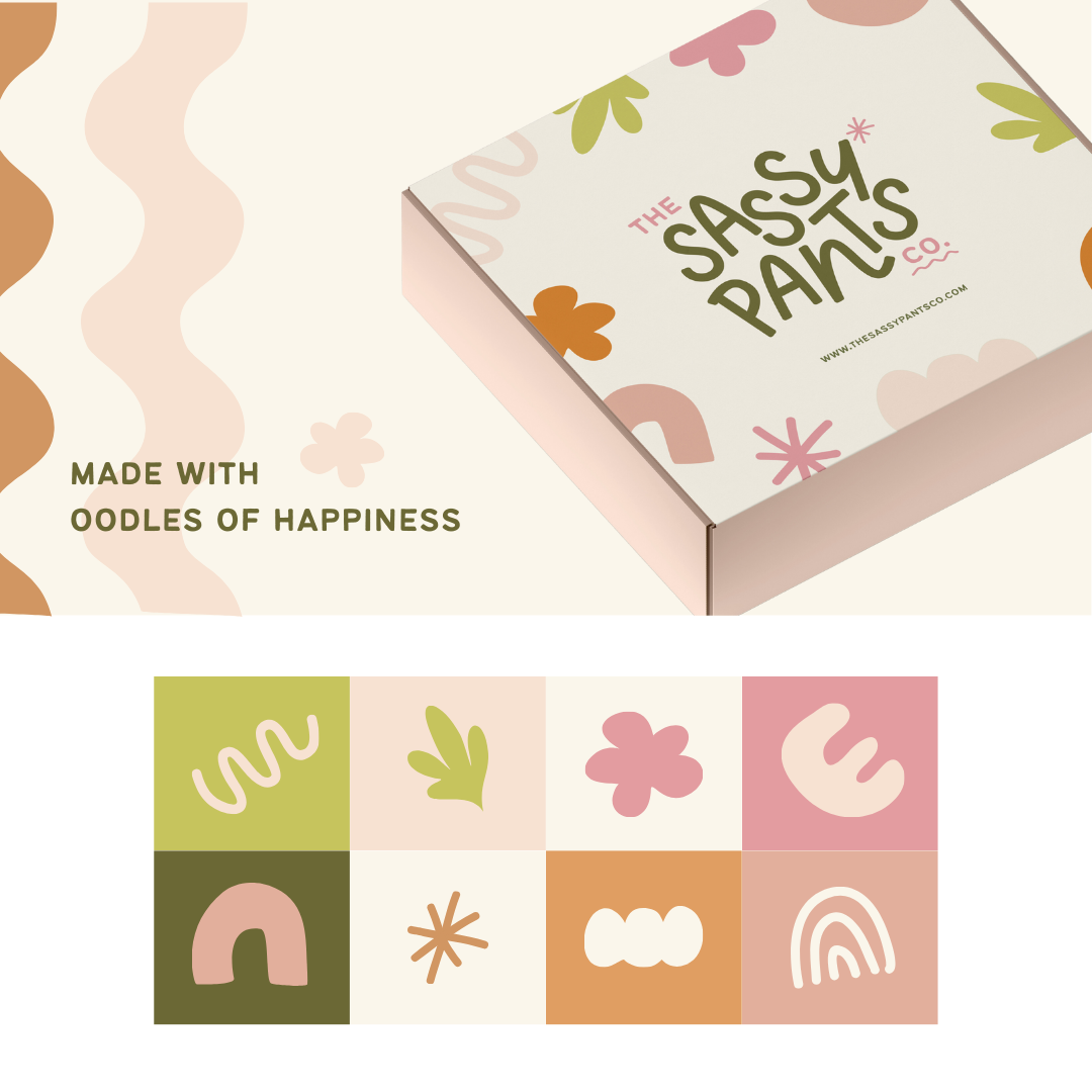 The Sassy Pants Co brand identity design and digital marketing assets by Complete Street