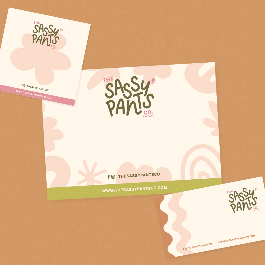 The Sassy Pants Co brand identity design and digital marketing assets by Complete Street