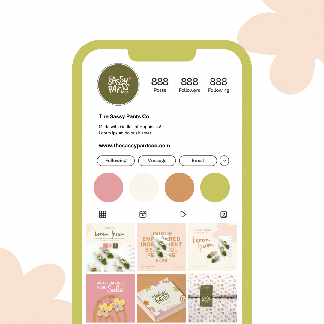 The Sassy Pants Co brand identity design and digital marketing assets by Complete Street