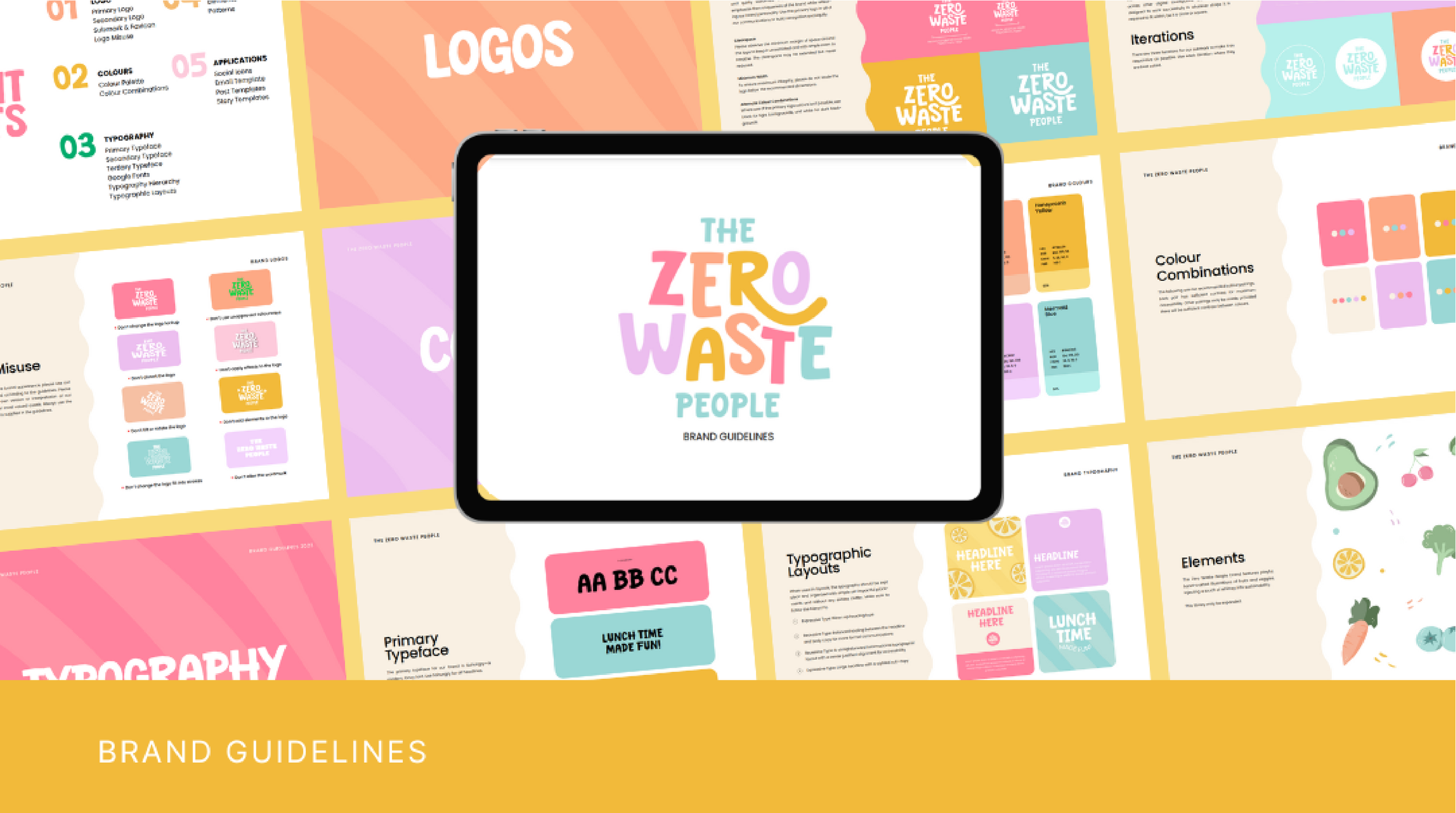 the zero waste people brand identity by Complete Street