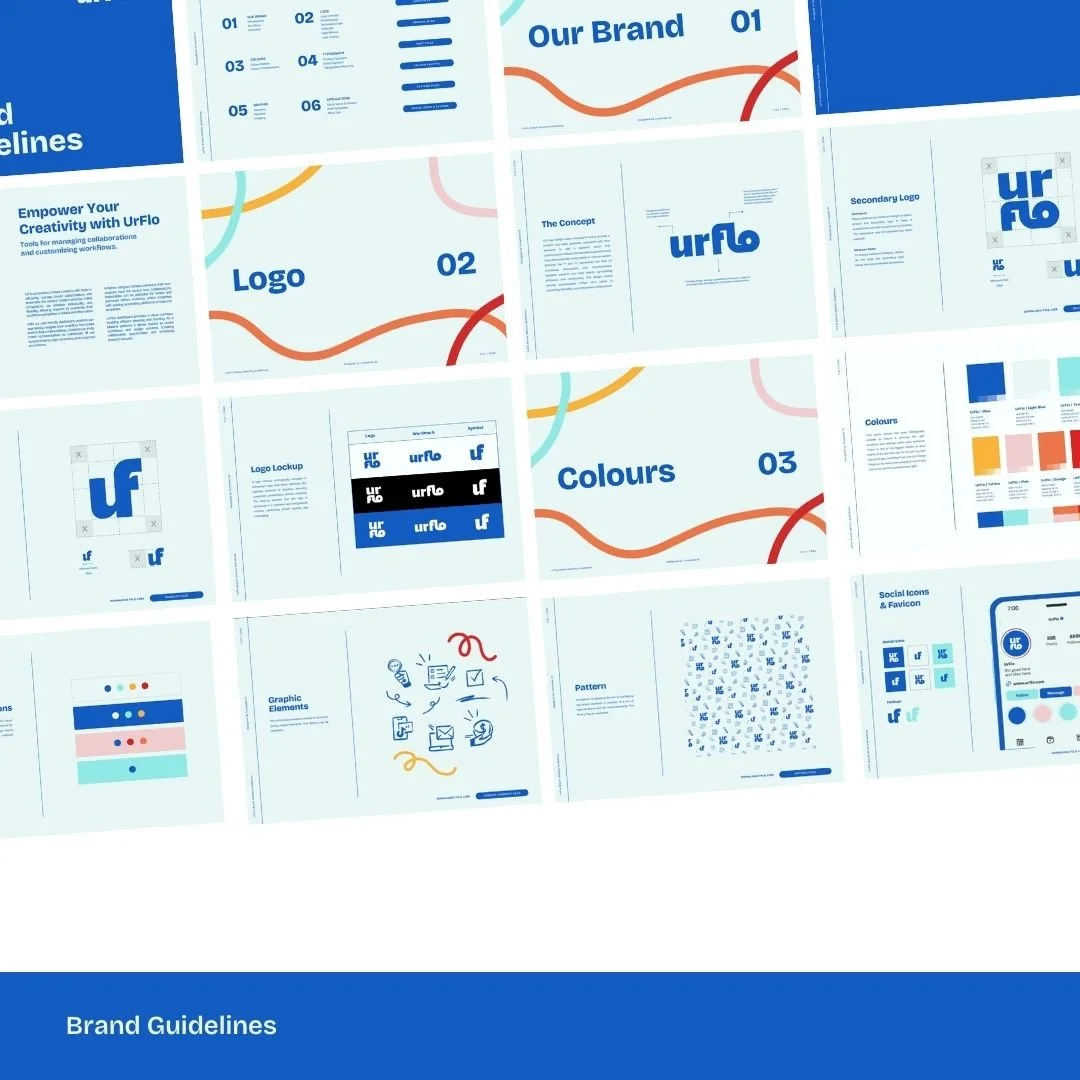 Urflow brand identity by Complete Street