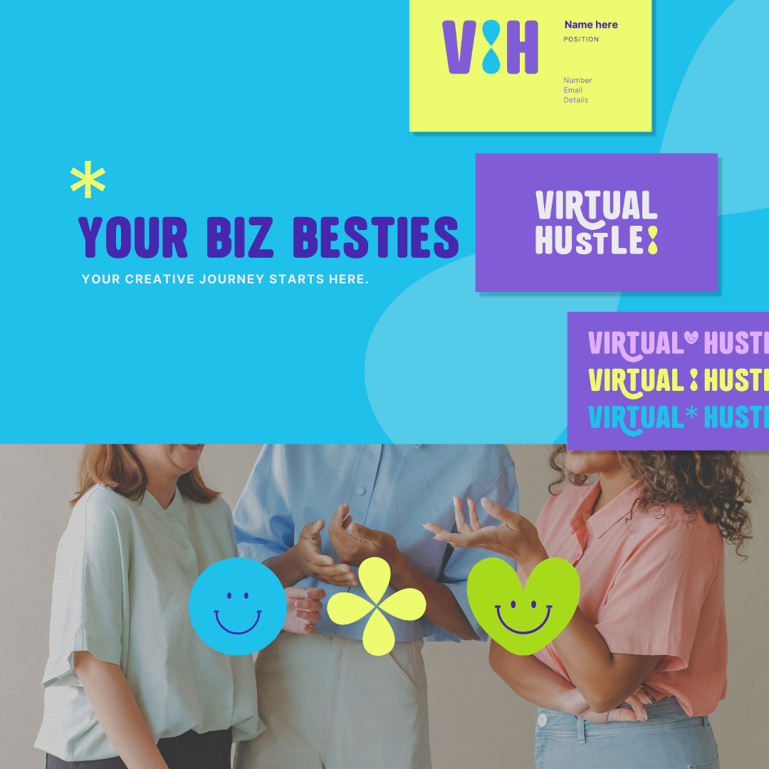 Virtual Hustle brand identity by Complete Street