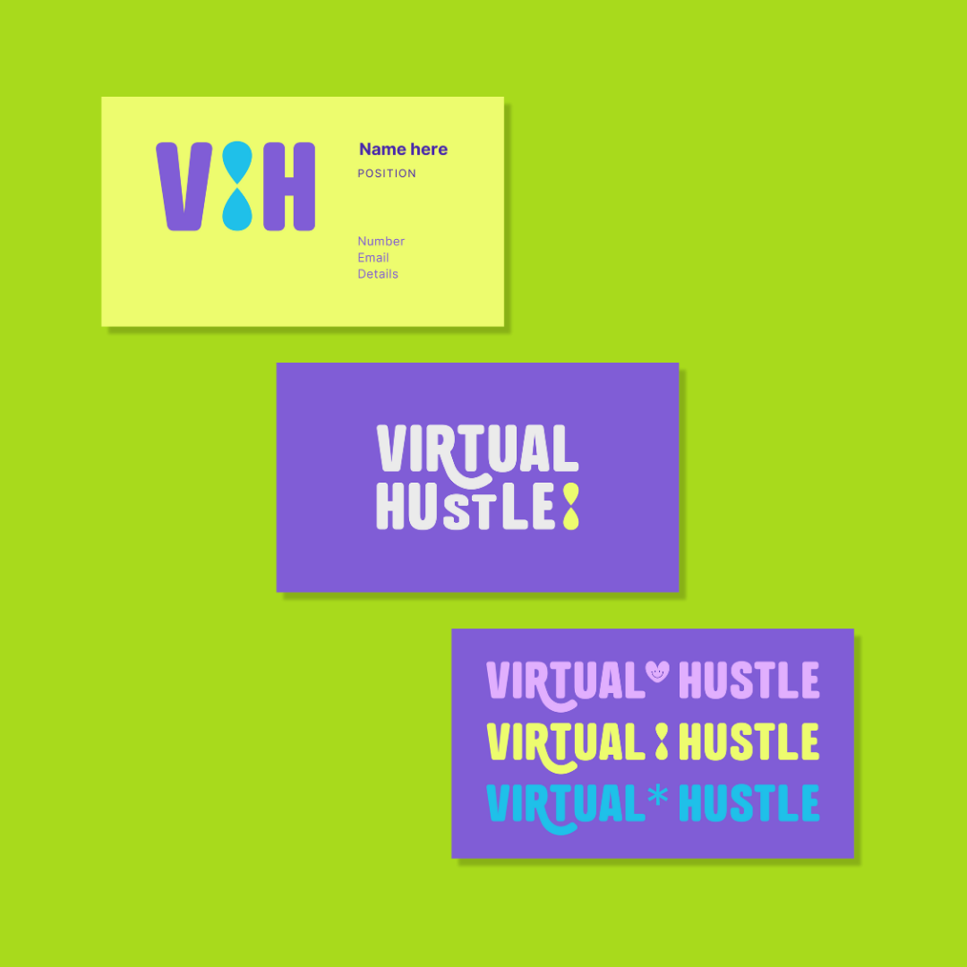 Virtual Hustle brand identity by Complete Street