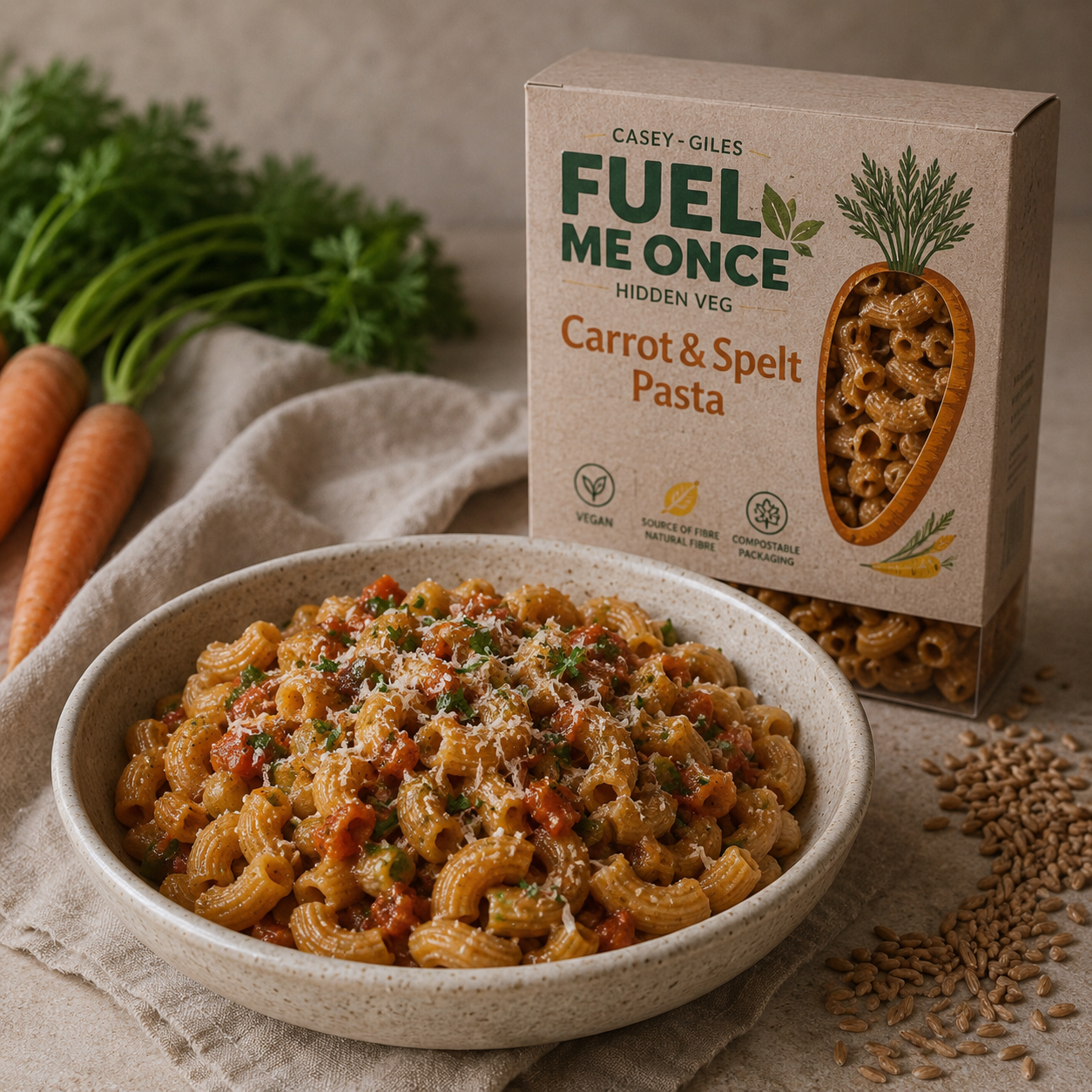 Fuel Me Once Carrot Pasta - 300g