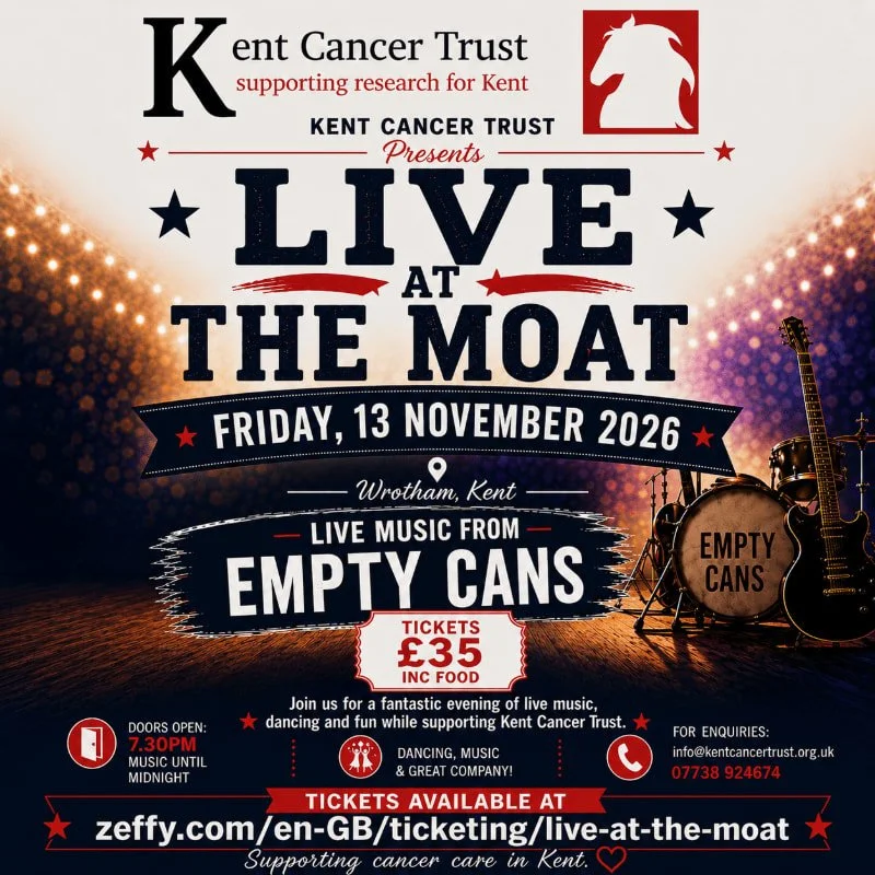 Live at The Moat: An Evening of Music, Food and Fundraising for Kent Cancer Trust