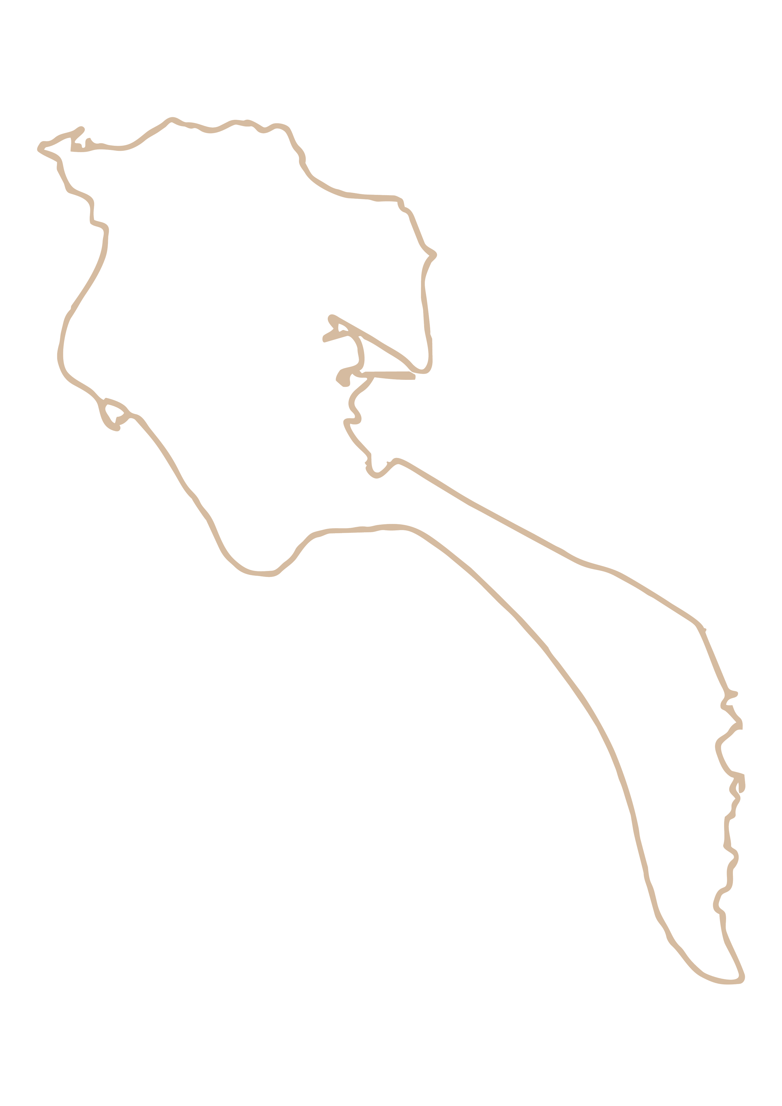 carte de l'île de Noirmoutier, presqu'île française du golfe de Gascogne située dans le département de la Vendée.