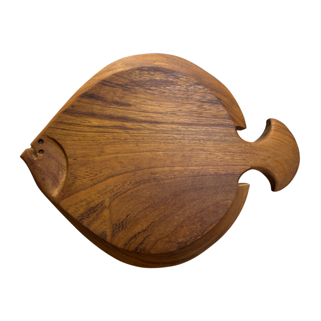 Flat Fish Wood Chopping Board - Large
