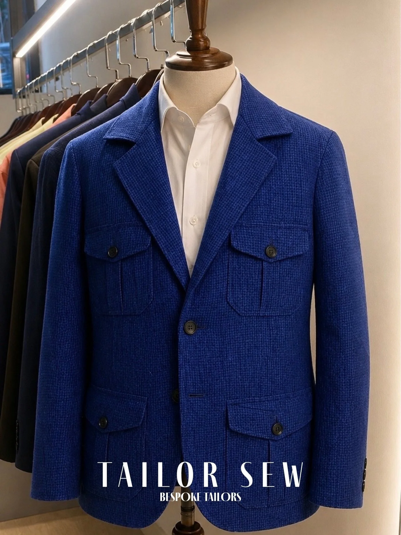 Precision in motion.

Our latest Bespoke Safari Jacket in vibrant royal blue is all about the details you can&rsquo;t see at first glance. 

Swipe to see the Action Back pleats and waist adjusters designed at our KNK Road atelier to give you a &ldquo