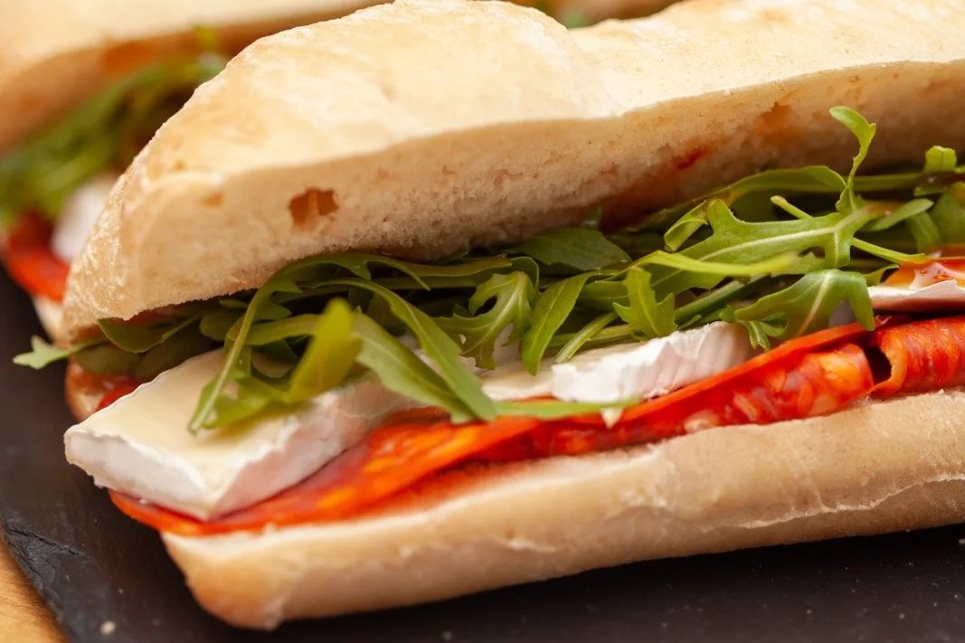 tasty sandwich from onsite catering service