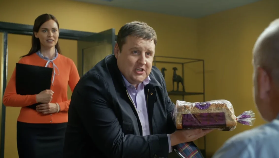 peter kay warburtons in south manchester studio