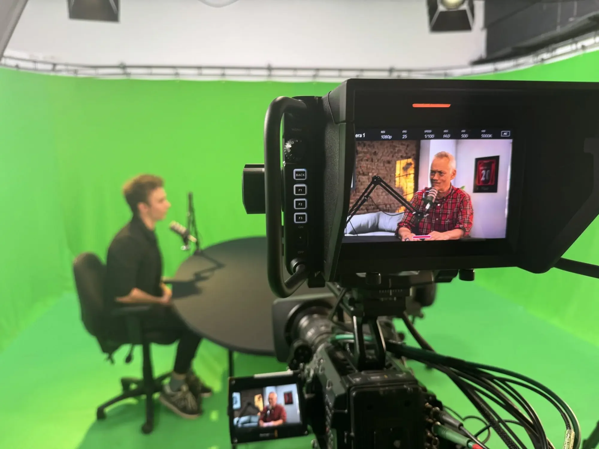 live greenscreen keying for podcast