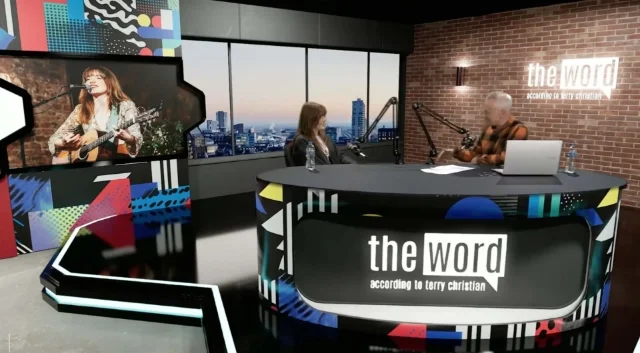 virtual podcast studio with terry christian