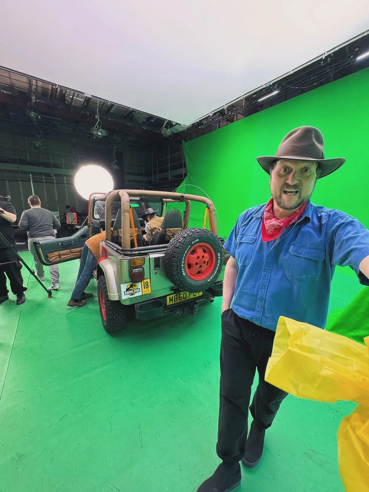 kaisier chiefs shooting greenscreen with car in studio 1
