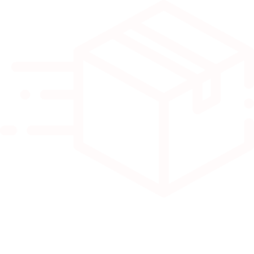 Icons of a box with motion lines indicating it is moving quickly.