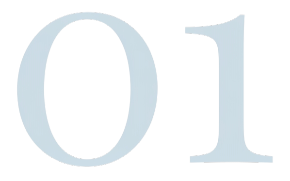 Close-up of the numbers '01' in light blue on a black background.