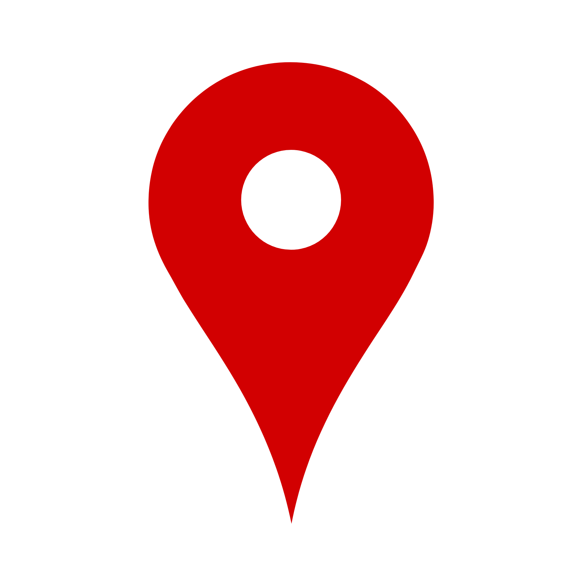 Icon of a red map pin with a white center, representing a location marker.