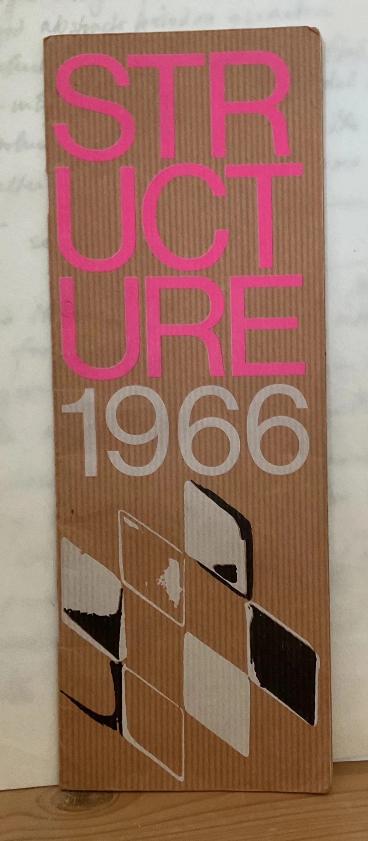 Catalogue for a show called ‘Structure 1966 at the Cardiff Museum / Castle organised by the Welsh Arts Council..