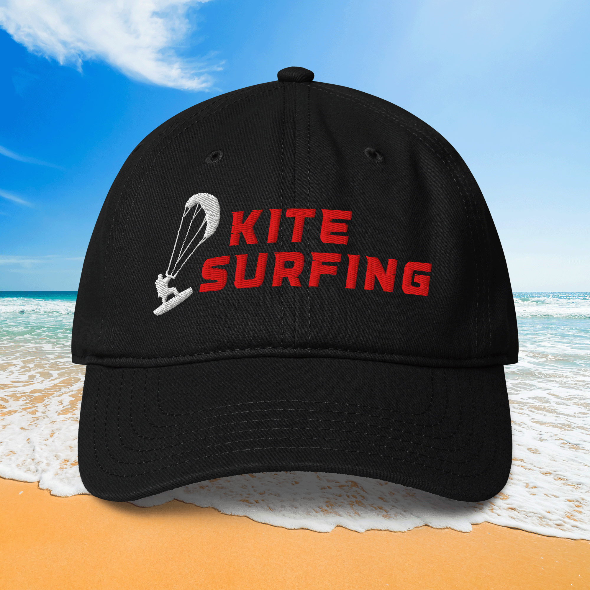 Embroidered Kitesurfing Low-profile Cap