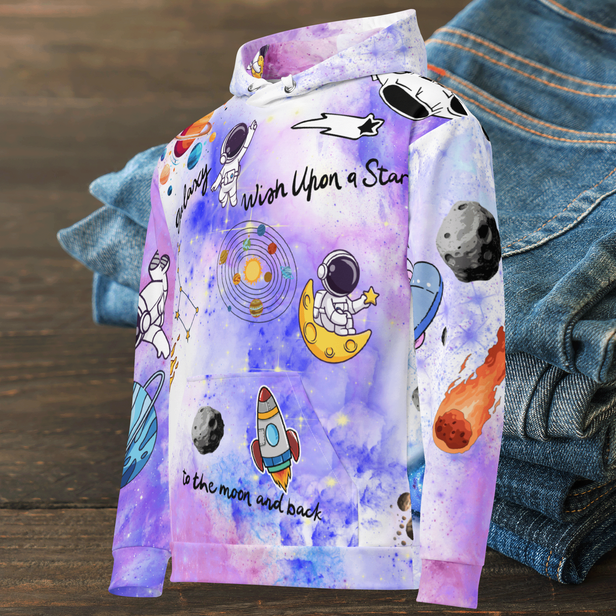 Space Themed Streetwear Hoodie