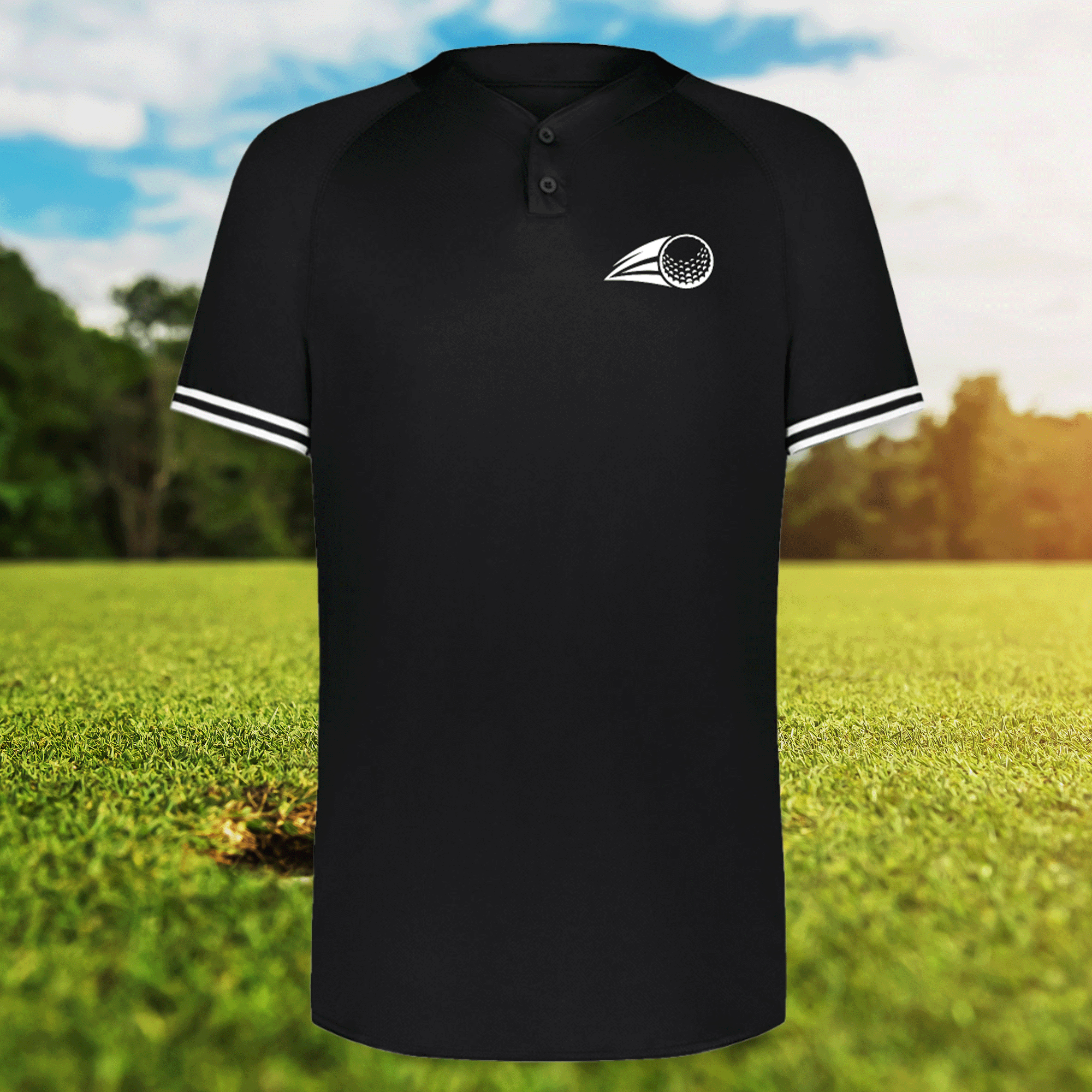 Men's Cutter Henley Golf Shirt