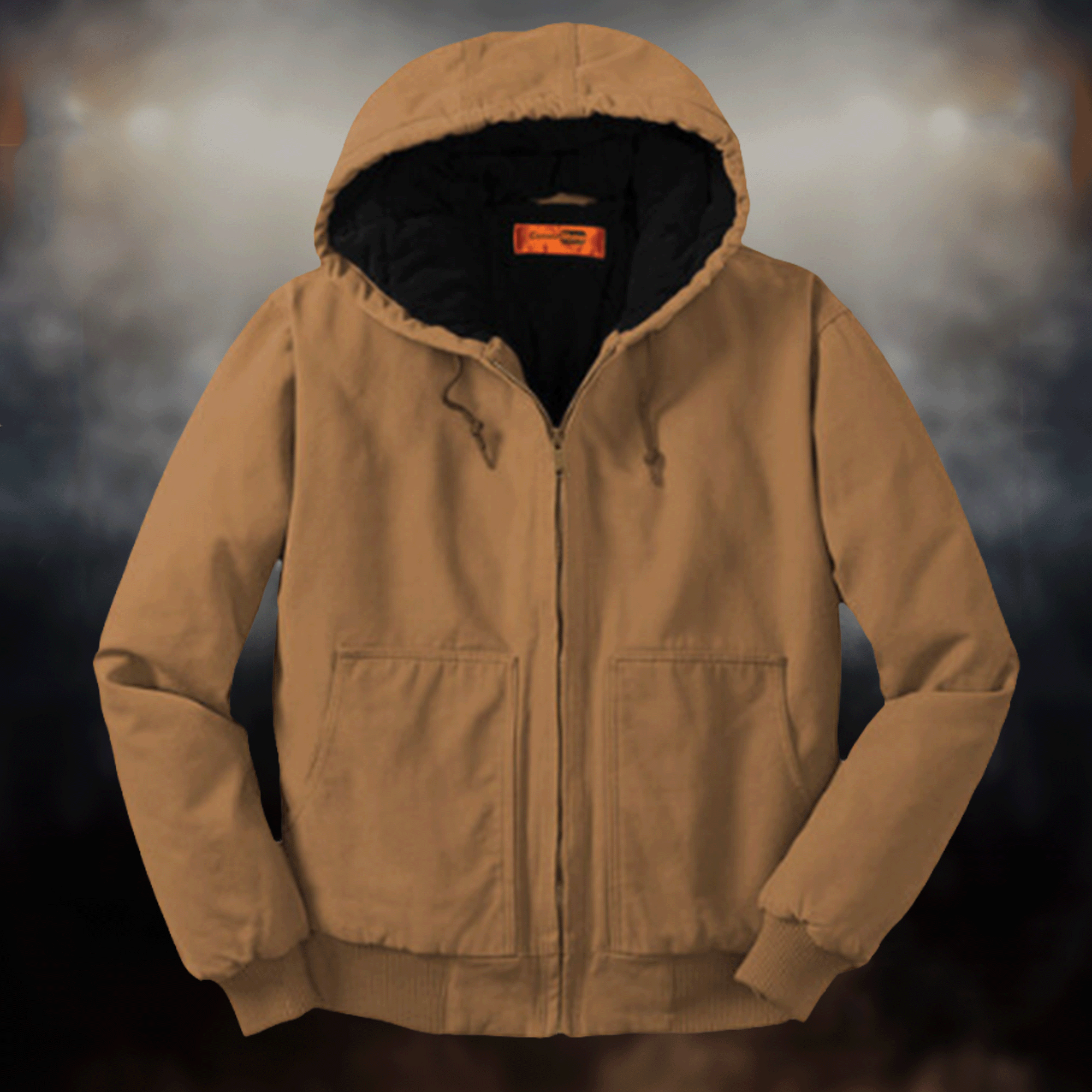 Personalized CornerStone® Men's Duck Cloth Hooded Work Jacket