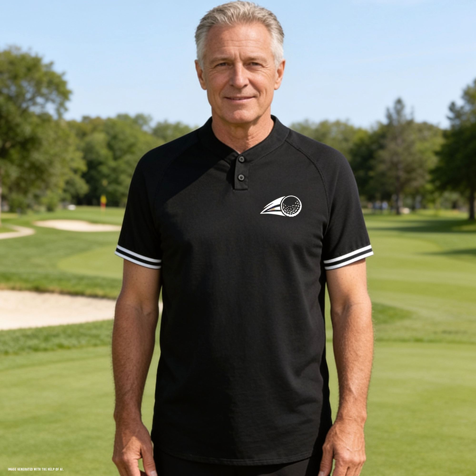 Men's Cutter Henley Golf Shirt