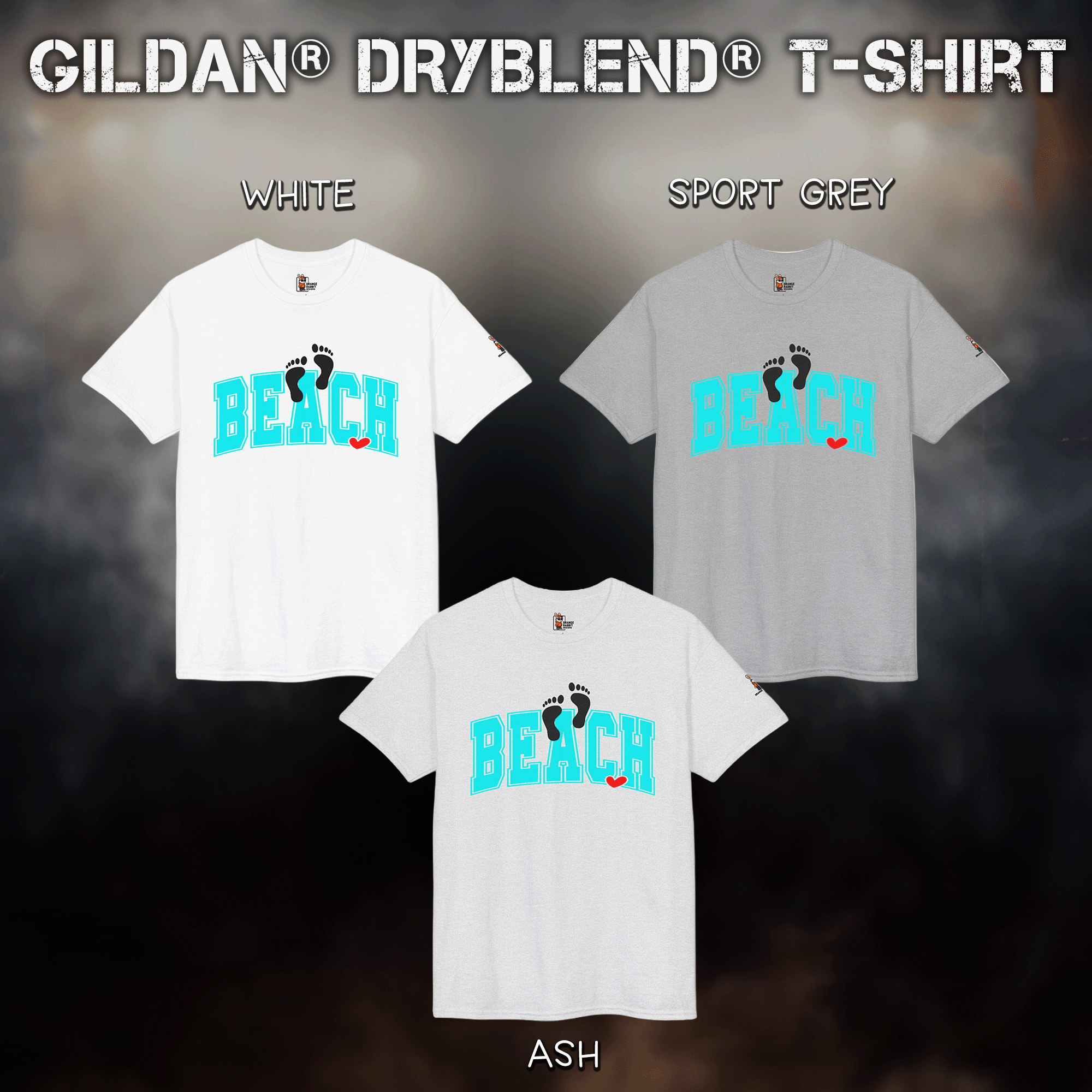Beach Footprint Dryblend Tee