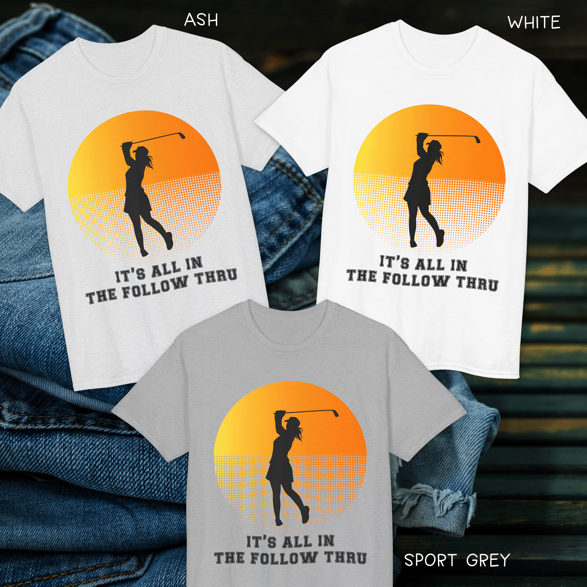 Golf Follow Through Sunset Dryblend® Tee
