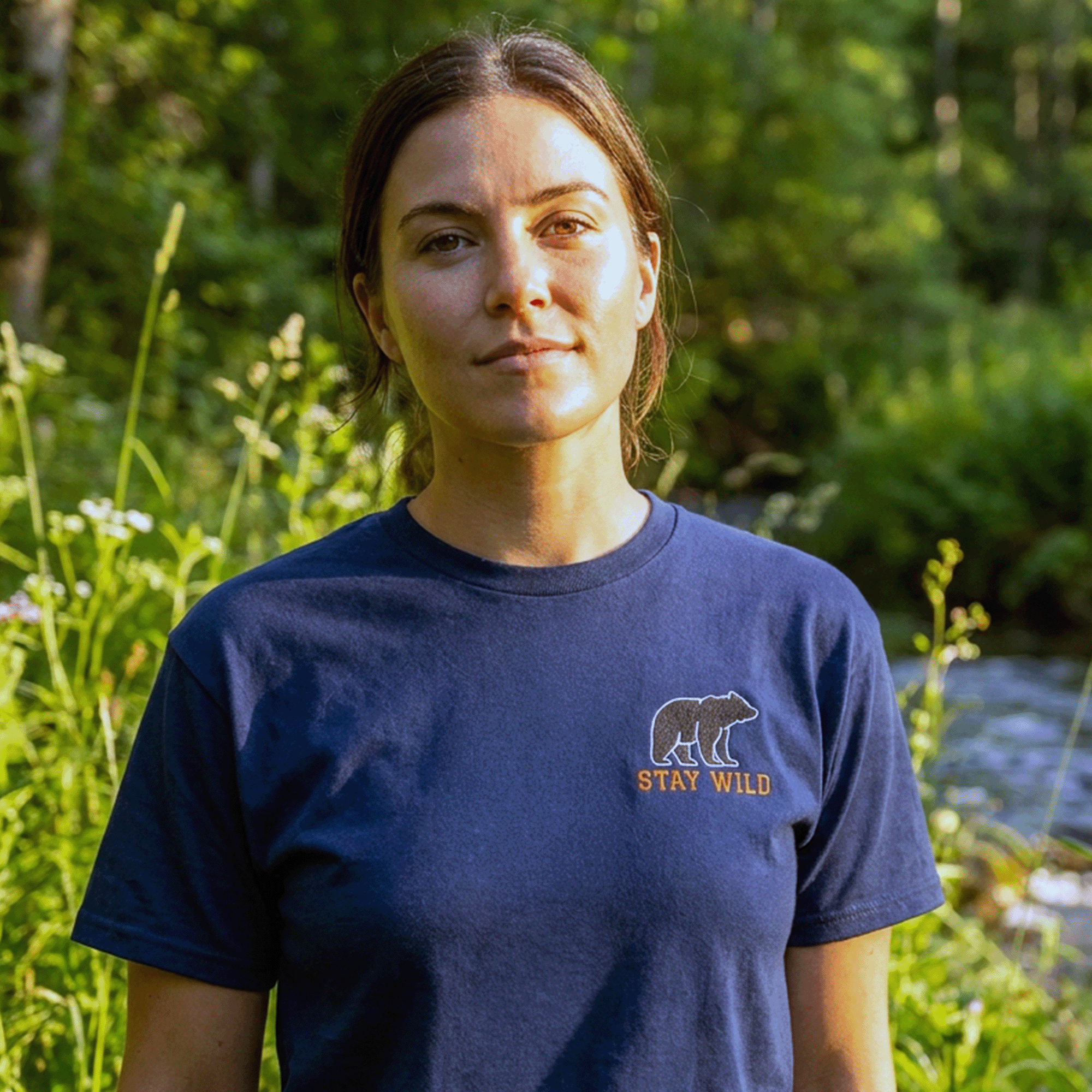 Embroidered Stay Wild Bear DryBlend® T-Shirt